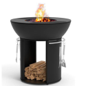 Brasero plancha FirePit Hergom avec sa grille de cuisson